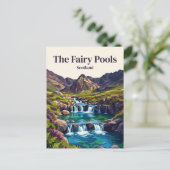 Die Fairy Pools Schottland Postkarte (Stehend Vorderseite)
