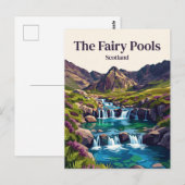 Die Fairy Pools Schottland Postkarte (Vorne/Hinten)