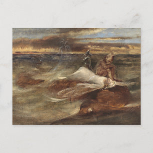 Die Fairy und das Meer schwach Postkarte
