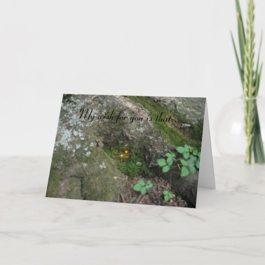 "Die Fairy war Zuhause" Karte (Vorderseite)