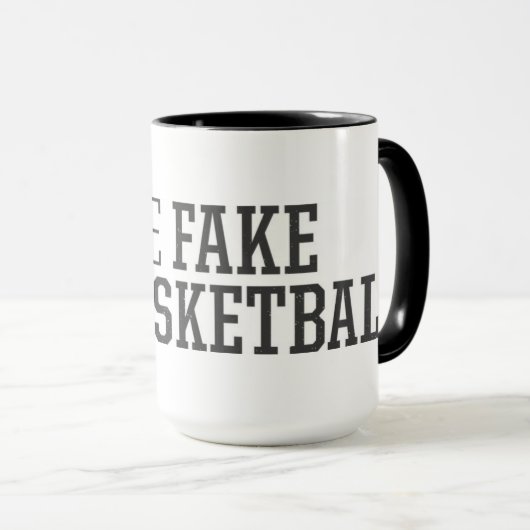 Die Fake-Basketball-Tasse Tasse (VorderseiteRechts)
