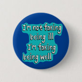 Die Fakturierung einer gut unsichtbaren Behinderun Button (Vorderseite)