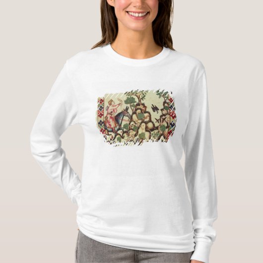 Die Falke-Jagd, vom Manuskript T-Shirt (Vorderseite)