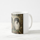 Die Falken des Ostens - Jugendstil-Falknerei Kaffeetasse (VorderseiteRechts)