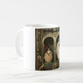 Die Falken des Ostens - Jugendstil-Falknerei Kaffeetasse (Vorderseite Links)