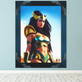 Die Falkenkönigin von Rhineion von Xzendor7 Leinwanddruck (Insitu (Holzboden))