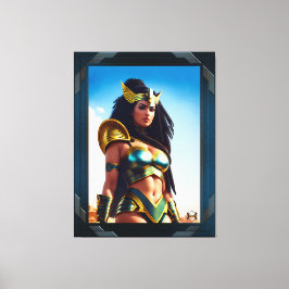 Die Falkenkönigin von Rhineion von Xzendor7 Leinwanddruck