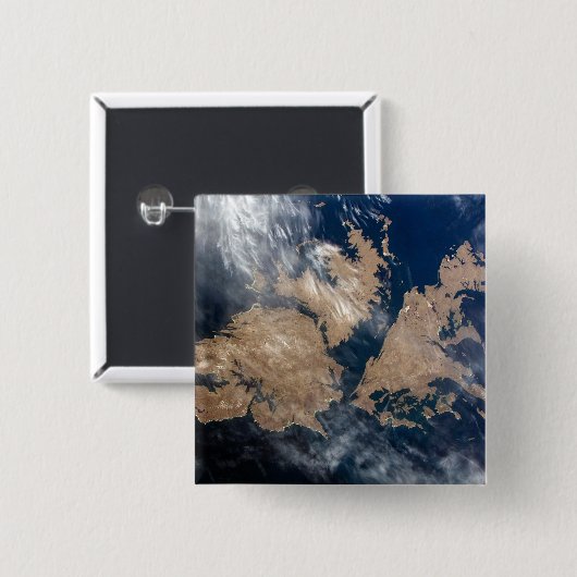 Die Falklandinseln (Insel Malvinas). Button (Vorne & Hinten)