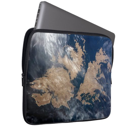 Die Falklandinseln (Insel Malvinas). Laptopschutzhülle (Vorne Rechts)