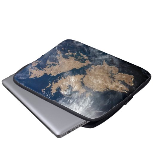 Die Falklandinseln (Insel Malvinas). Laptopschutzhülle (Vorne Knopf)