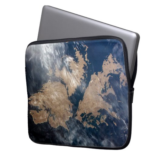 Die Falklandinseln (Insel Malvinas). Laptopschutzhülle (Vorderseite Links)