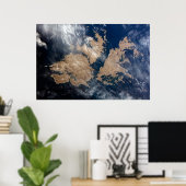 Die Falklandinseln (Insel Malvinas). Poster (Heimbüro)