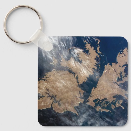 Die Falklandinseln (Insel Malvinas). Schlüsselanhänger (Vorderseite)