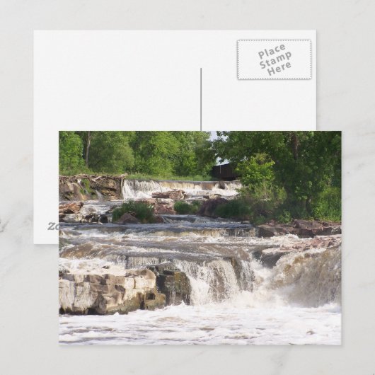 Die Fallpostkarte Postkarte (Vorne/Hinten)