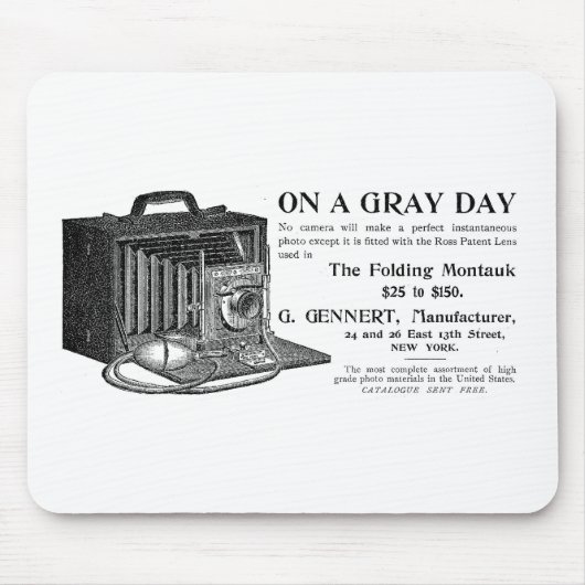Die faltbare Montauk-Kamera Mousepad (Vorne)