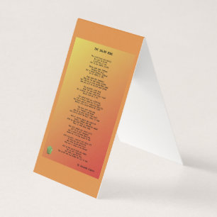 Die Faltkarte für die Salatschale