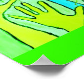 Die familiäre Menschheit Poster (Ecke)