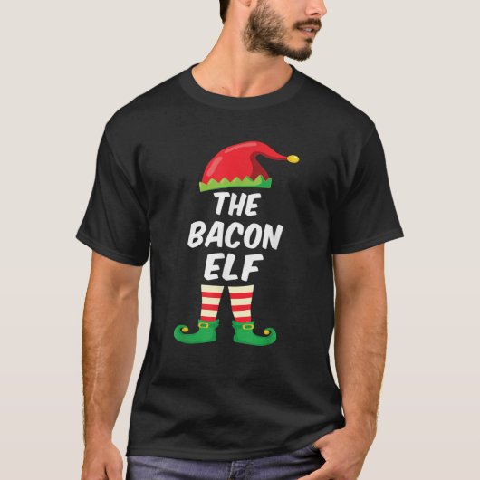 Die Familie Bacon Elf passt zu den sonnigen Weihna T-Shirt (Vorderseite)