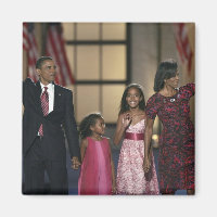 Die Familie Barak Obama windet in der letzten Nach