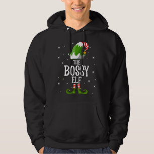 Die Familie Bossy Elf passt Weihnachten Hoodie