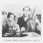Die Familie Bronte Quadratischer Aufkleber (Vorderseite)