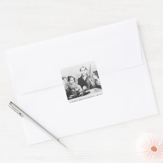 Die Familie Bronte Quadratischer Aufkleber (Umschlag)