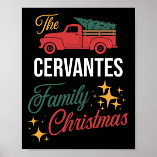 Die Familie Cervantes Weihnachten Matching Pajamas Poster