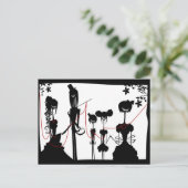 Die Familie Cheshire Postkarte (Stehend Vorderseite)