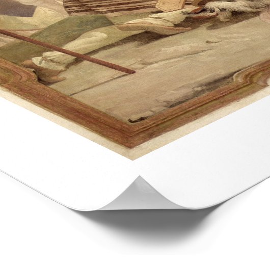 Die Familie Darius vor Alexander Poster (Ecke)