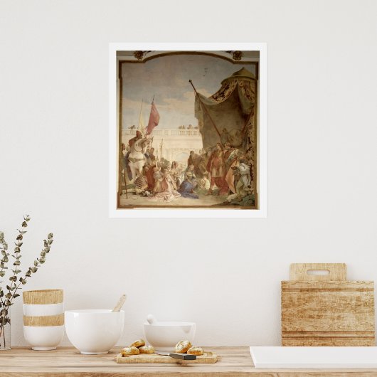 Die Familie Darius vor Alexander Poster (Küche)