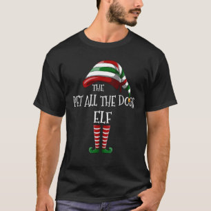 Die Familie das Haustier alle Hunde Elf Weihnachte T-Shirt