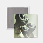 Die Familie der Außerirdischen hat sich zusammenge Magnet (Vorderseite/Rückseite)