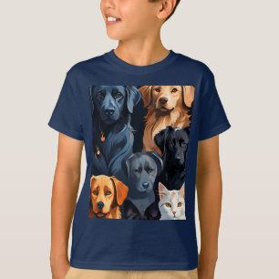 die Familie der besten Freunde des Menschen T-Shirt