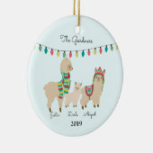 Die Familie der Drei Keramik Ornament (Rechts)