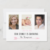 Die Familie der Fotos wächst Einladung (Vorderseite)