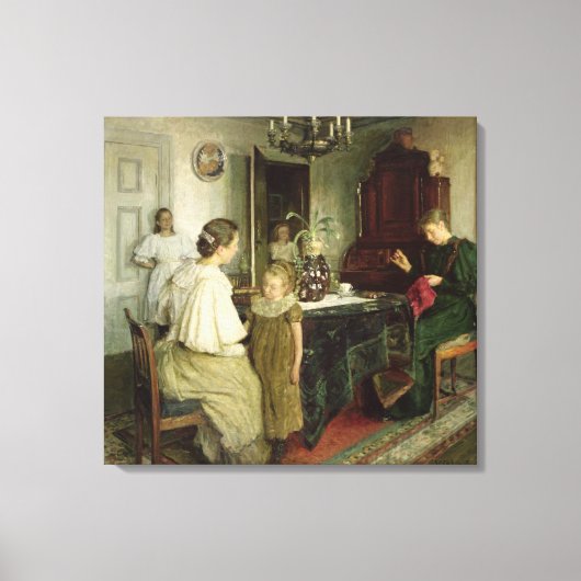 Die Familie der Künstler, 1895 Leinwanddruck (Vorderseite)