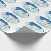Die Familie der Polarbären Geschenkpapier (Ecke)