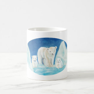 Die Familie der Polarbären Kaffeetasse