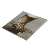 Die Familie des Fischers (Öl auf Leinwand) Fliese (Seite)