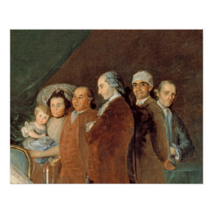 Die Familie des Infante Don Luis de Borbon Poster