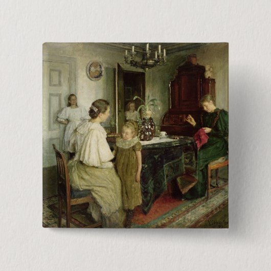 Die Familie des Künstlers, 1895 Button (Vorderseite)