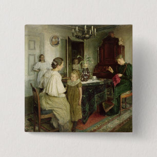 Die Familie des Künstlers, 1895 Button