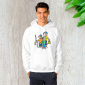 Die Familie, die Mens Hoodie fischen