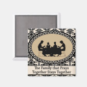 Die Familie, die Prays Magnet zusammenbringt (Vorderseite/Rückseite)