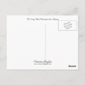 Die Familie dort begrüßte ihre Majestät Postkarte (Rückseite)