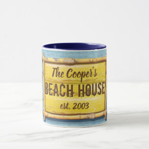 Die Familie Driftwood Beach House signiert die Tas Tasse