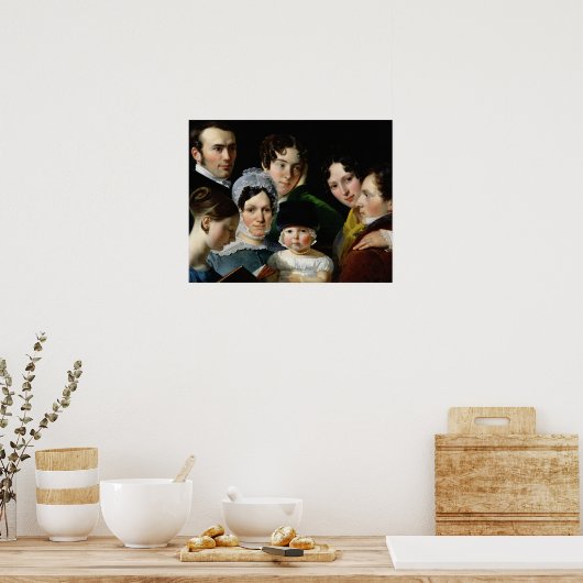 Die Familie Dubufe im Jahr 1820 Poster (Küche)