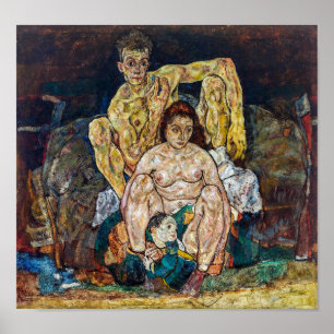 Die Familie   Egon Schiele   Poster