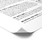 Die Familie: Eine Verkündigung der Welt Poster (Ecke)