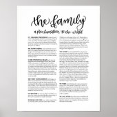 Die Familie: Eine Verkündigung der Welt Poster (Vorne)